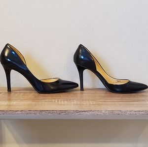 Jessica Simpson d'orsay patent faux leather pumps